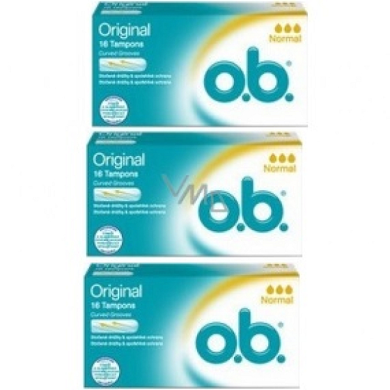 ob Original Normal tampóny 3 x 16 kusov