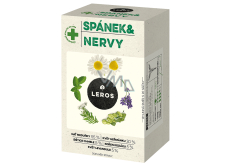 Leros Spánok a nervy bylinný čaj na upokojenie nervov, relaxáciu a pokojný spánok 20 x 1,3 g