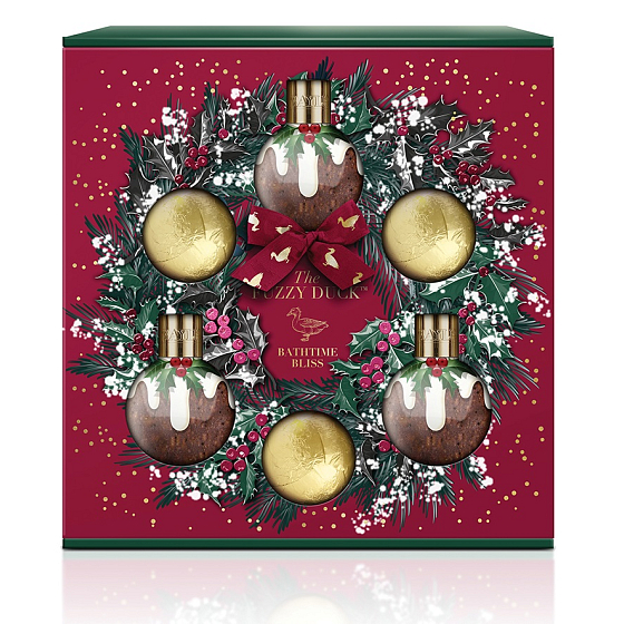 Baylis & Harding Zimné kráľovstvo umývací gél 100 ml + krém do kúpeľa 100 ml + pena do kúpeľa 100 ml + šumivá guľa do kúpeľa 3 x 100 g, kozmetická sada pre ženy