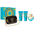 Versace Dylan Turquoise toaletná voda 100 ml + telové mlieko 100 ml + sprchový gél 100 ml + kabelka, darčeková sada pre ženy