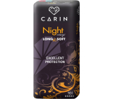 Carin Night Wings Dlhé a mäkké hygienické vložky s krídlami 10 ks