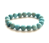 Larimar náramok 10mm/16 - 17cm, láska, pokoj, vyrovnanosť