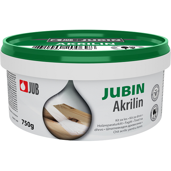 Jubin Akrilin disperzný akrylátový tmel na drevo, smrek, 750 g
