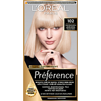 L'oreal Paris Préférence farba na vlasy, veľmi svetlá blond dúhová 102