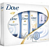 Dove Original deodorant sprej 150 ml + sprchový gél 250 ml + telové mléko250 ml + náušnice, kozmetická sada