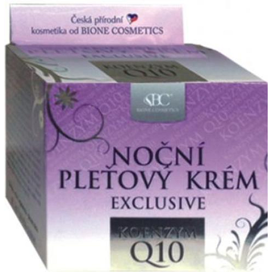 Bione Cosmetics Exclusive & Q10 nočný pleťový krém pre všetky typy pleti 51 ml