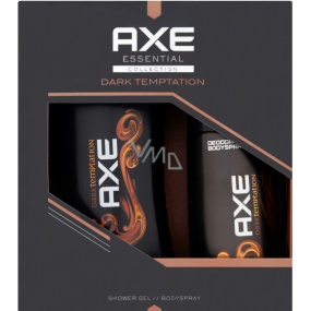 Axe Essential Collection Dark Temptation sprchový gél 250 ml + dezodorant sprej 150 ml, kozmetická sada