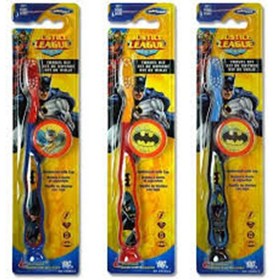 Batman 3D Soft zubná kefka pre deti s krytkou 1 kus