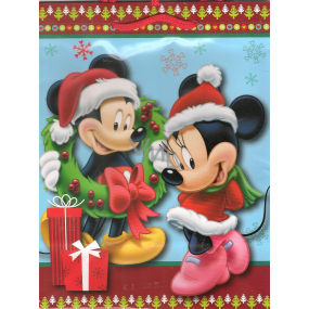 Nekupto Darčeková papierová taška 23 x 18 x 10 cm Mickey Mouse Vianočný 1189 WLGM