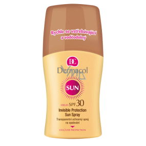 Dermacol Sun Transparentný ochranný sprej na opaľovanie SPF 30 150 ml