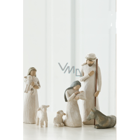 Willow Tree - Betlehem - Jozef, Márie s Ježiškom, pastier s ovečkami a oslík, výška Jozefa je 24 cm
