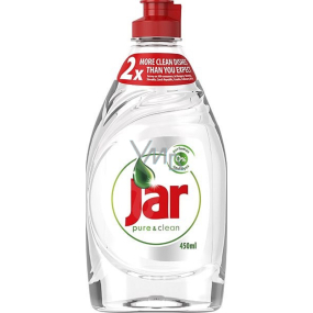 Jar Pure & Clean prostriedok na ručné umývanie riadu, neobsahuje žiadne parfumy ani farbivá 450 ml