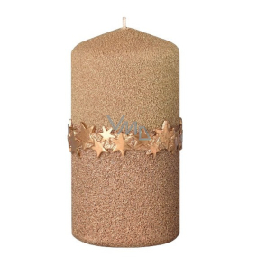Arome Hviezdny pásik sviečka zlatá valec 60 x 120 mm 260 g