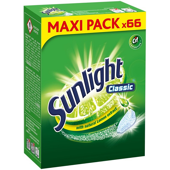Sunlight Classic Regular tablety do umývačky riadu 66 kusov