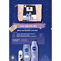 Nivea Smooth Care telové mlieko 400 ml + sprchový gél 250 ml + antiperspirant roll-on 50 ml + etue, kozmetická súprava pre ženy
