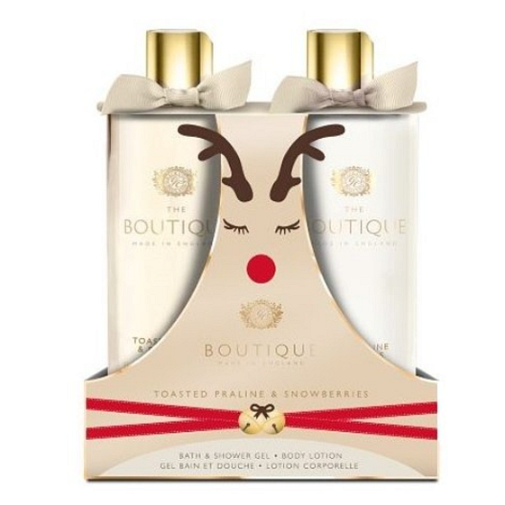 Grace Cole Toasted Praline & Snowberries sprchový gél 500 ml + telové mlieko 500 ml, kozmetická sada