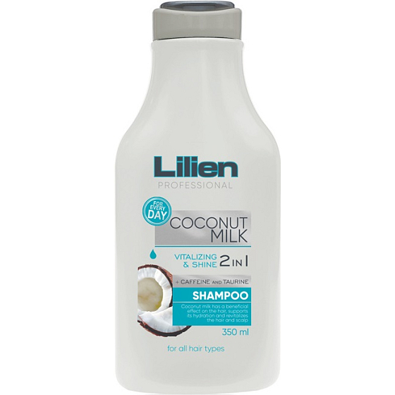 Lilien Coconut Milk 2v1 šampón pre všetky typy vlasov 350 ml