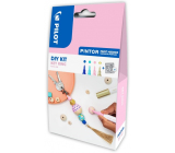 Pilot Pintor Extra Fine akrylový popisovač 4 kusy + drevené korálky, kreatívna sada