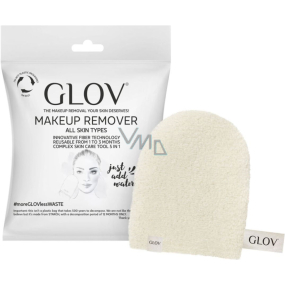 Glov On-The-Go Eco Ivory Makeup Remover Rukavice na odstraňovanie make-upu len s vodou 1 ks
