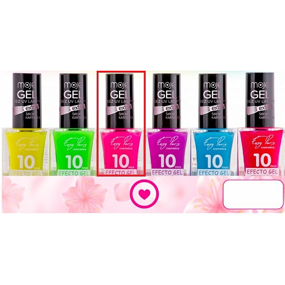 My Easy Paris 10Days Efecto Gel Fluorescenčný gél lak na nechty 003 Light Pink 15 ml