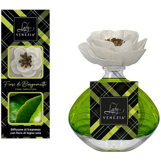 Lady Venezia Luxury Fiori di Bergamotto - aróma difuzér s kvetmi bergamotu pre postupné uvoľňovanie vône 100 ml