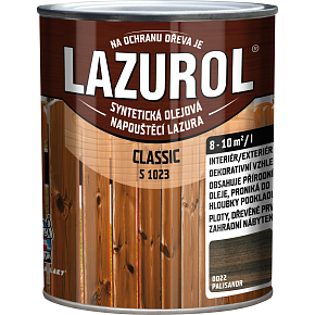 Lazurol Classic S1023 tenkovrstvá lazúra na drevo s obsahom olejov, 0022 palisander, 750 ml