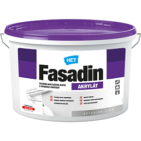Het Fasadin fasádna farba s jemným zrnkom, biela, 7 kg