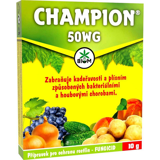 Fungicid Champion Biom prípravok na ochranu rastlín 50WG, 10 g