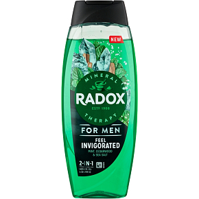 Radox Feel Invigorated 2v1 sprchový gel a šampon pre mužov 400 ml