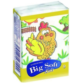 Big Soft Kids papierové vreckovky 4 vrstvové detský motív 1 kus