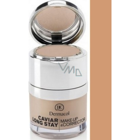 Dermacol Caviar Long Stay Make-Up & Corrector make-up s kaviárom a zdokonaľovacie korektor 04 Tan 30 ml