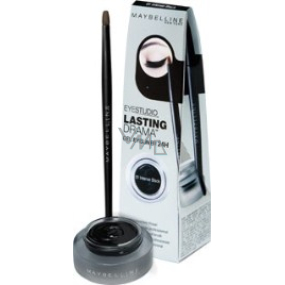 Maybelline Eye Studio Lasting Drama gélové očné linky 3 g + štetec 1 kus