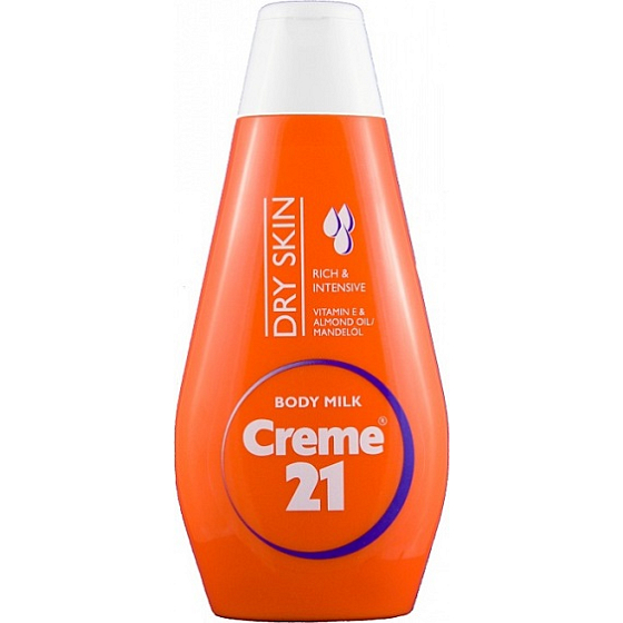 Creme 21 Mandľový olej + Vitamín E telové mlieko pre suchú pleť 50 ml