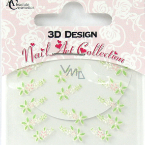 Absolute Cosmetics Nail Art 3D nálepky na nechty 24913 1 aršík