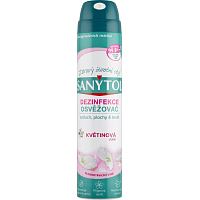 Sanytol dezinfekčný osviežovač vzduchu na povrchy a textil, kvety, 300 ml