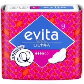 Evita Ultra Softiplait hygienické vložky s krídelkami 9 kusov