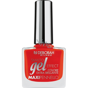 Deborah Milano Gél Effect Nail Enamel gélový lak na nechty 09 Red Pusher 11 ml