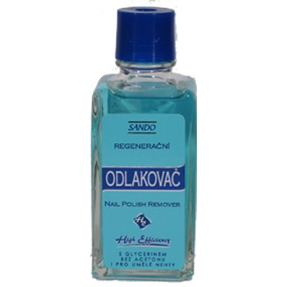 Sando Glycerín regeneračné odlakovač na nechty modrý 50 ml
