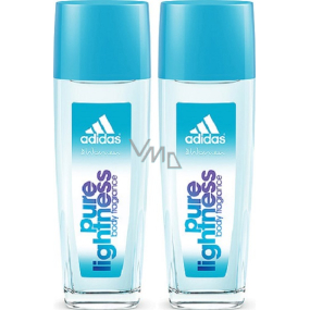 Adidas Pure Lightness parfumovaný dezodorant sklo pre ženy 2 x 75 ml, duopack