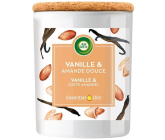 Air Wick Essential Oils Vanilla Bean & Sweet Almond - Vanilka a sladké mandle vonná sviečka sklo 185 g