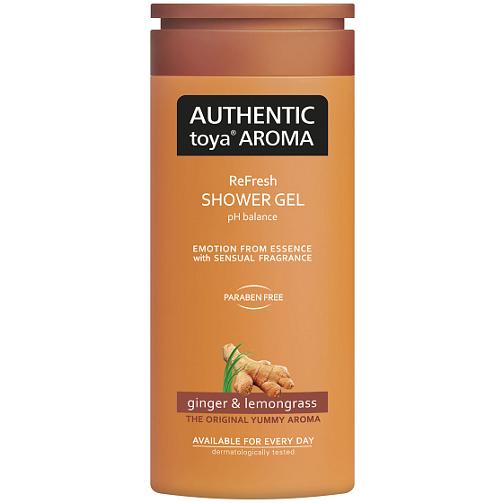 Authentic Toya Aróma Ginger & Lemongrass aromatický sprchový gél 400 ml