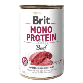 Brit Mono Proteín Hovädzie kompletné krmivo pre psov 400 g