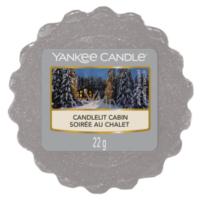 Yankee Candle Candlelit Cabin - Chata ožiarená sviečkou vonný vosk do aromalampy 22 g
