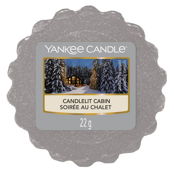 Yankee Candle Candlelit Cabin - Chata ožiarená sviečkou vonný vosk do aromalampy 22 g