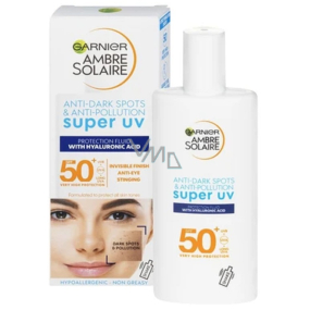 Garnier Ambre Solaire Sensitive Advanced Face UV Face Fluid SPF50 + opaľovací krém na tvár a pre citlivú pleť 40 ml