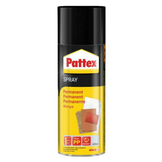 Pattex Power Permanent lepidlo na báze kaučuku a organických rozpúšťadiel v spreji 400 ml