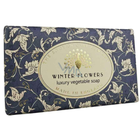 English Soap Vintage Winter Flowers prírodné parfumované toaletné mydlo s bambuckým maslom 190 g