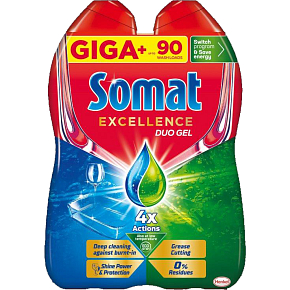 Somat Excellence Duo gel do umývačky riadu, 1620 ml, 90 dávok