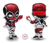 Prívesok Striebro 925 Marvel Deadpool, korálik na náramku film