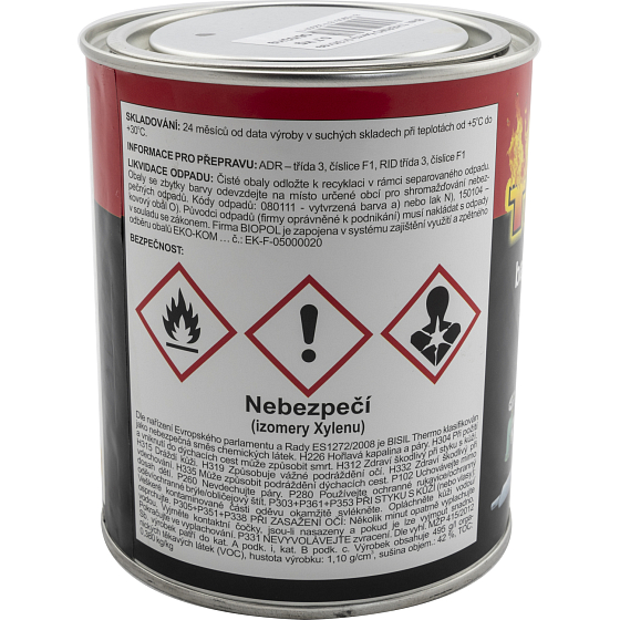 Bisil Thermo žiaruvzdorná farba 700 °C, 0199 čierna, 700 g